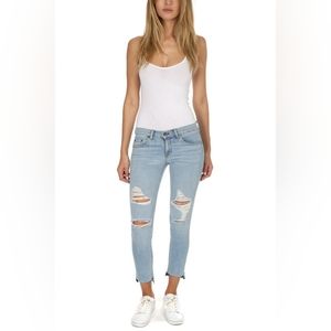 Rag & Bone Mid-rise Skinny Blue Jeans